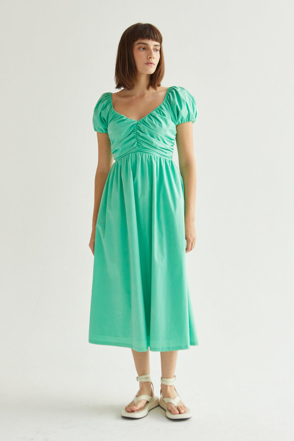 belle midi dress Belle Sweetheart Neckline Midi Dress