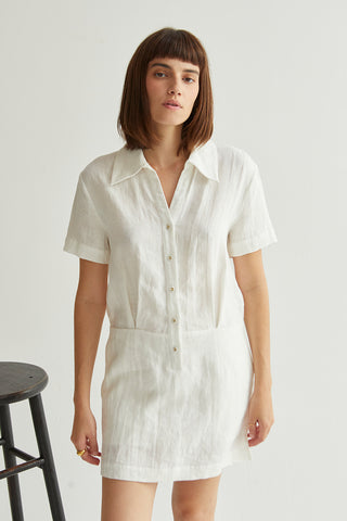Casey Linen Shirt Dress