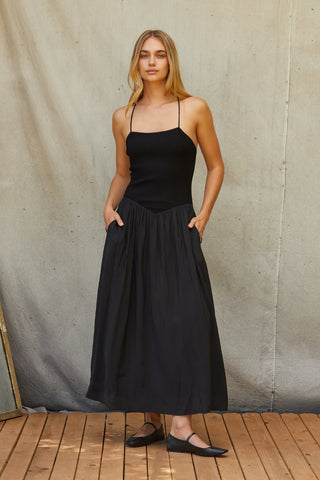 Isabella Mix Media Maxi Dress