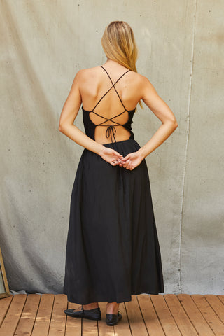 Isabella Mix Media Maxi Dress