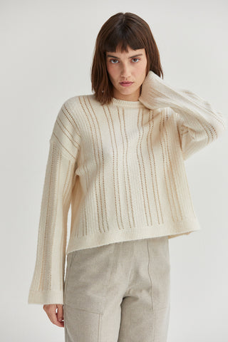 Rina Pointelle Sweater