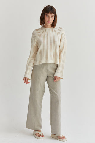 Rina Pointelle Sweater