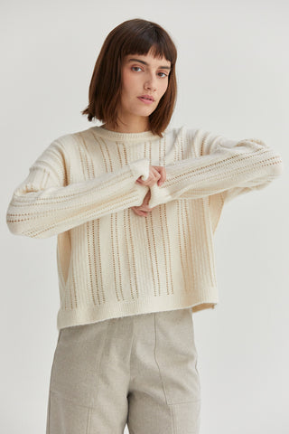 Rina Pointelle Sweater