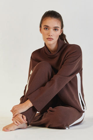Sage Turtleneck Long Sleeves Lounge Set