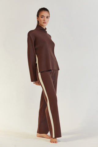 Sage Turtleneck Long Sleeves Lounge Set