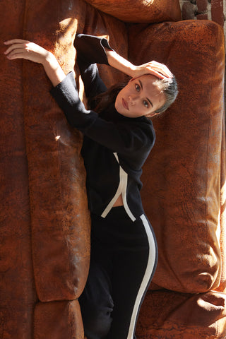 Sage Turtleneck Long Sleeves Lounge Set