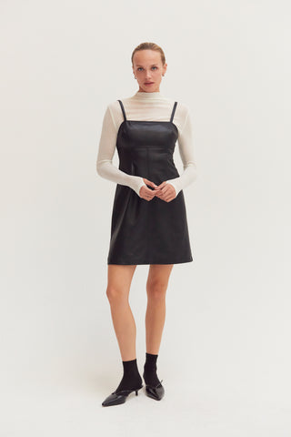 Odalis Vegan Leather Mini Dress