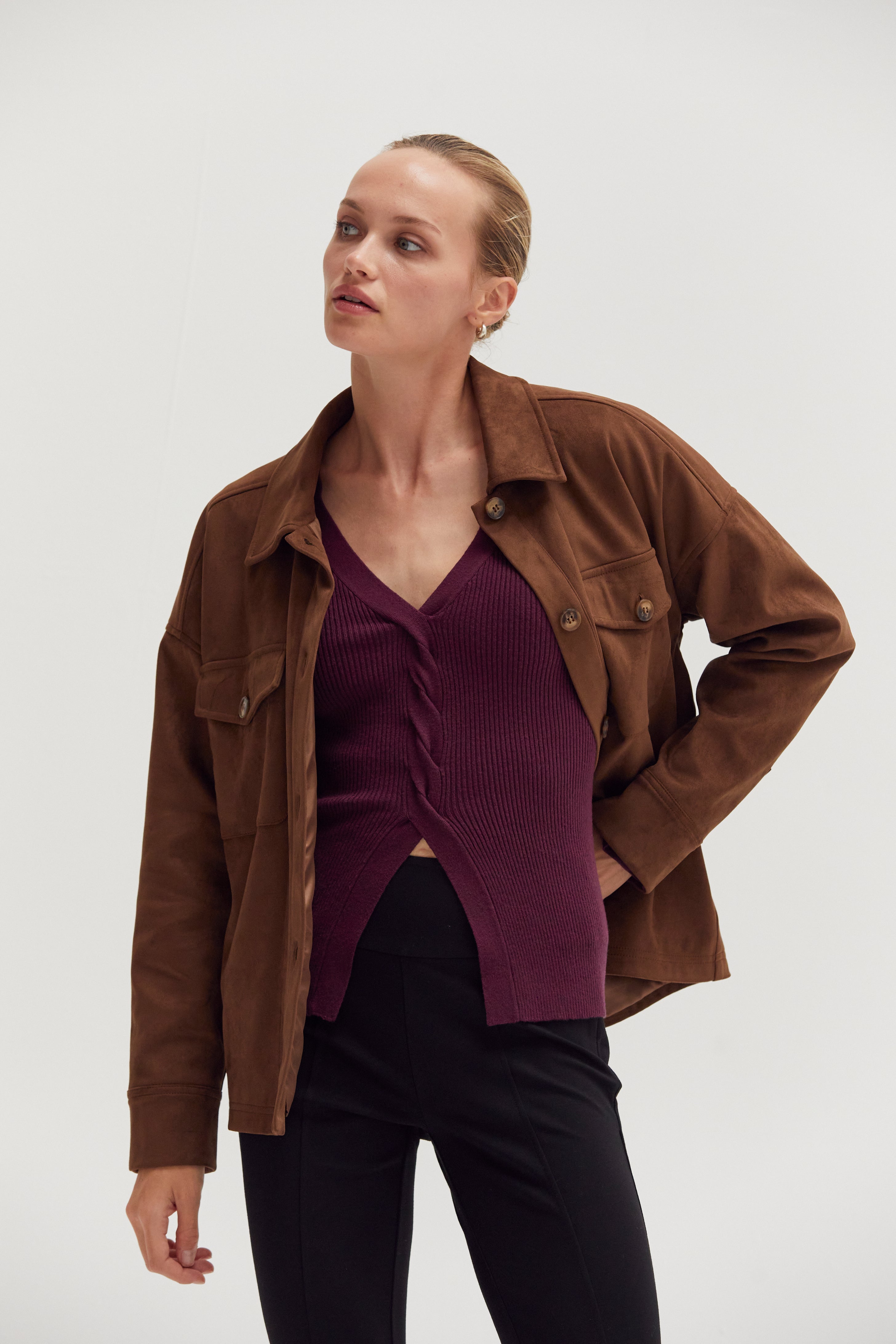 Alex Suede Shirt Jacket