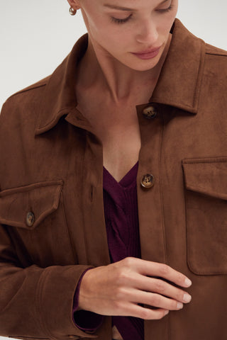 Alex Suede Shirt Jacket
