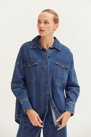Gianna Denim Button Up Shirt