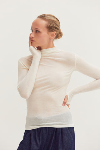 Claire Mock Neck Layering Knit Top