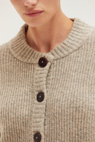 Dionne Ribbed Knit Sweater Cardigan