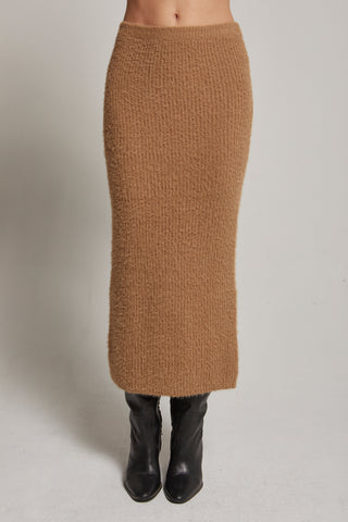 June Fuzzy Top and Midi Skirt Set