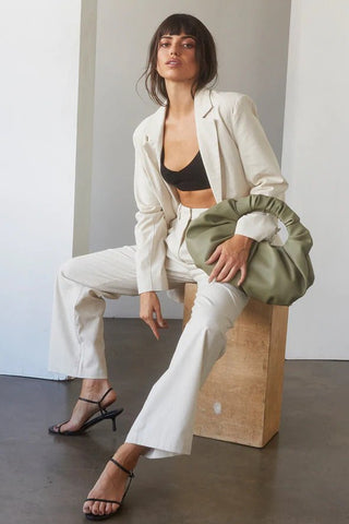blazer set and crop top