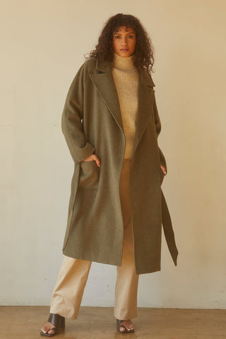 woman in cozy winter outfit