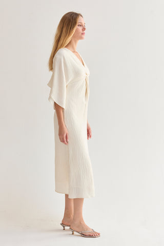 Adelia Front Twist Midi Dress
