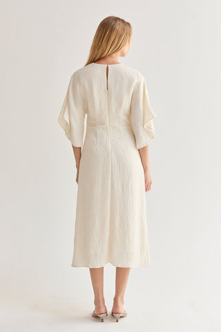 Adelia Front Twist Midi Dress