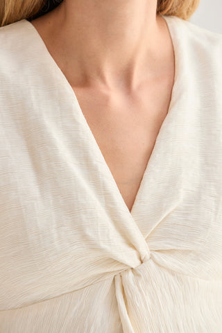 Adelia Front Twist Midi Dress