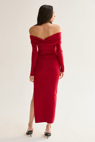 Ember Off Shoulder Sweater Dress