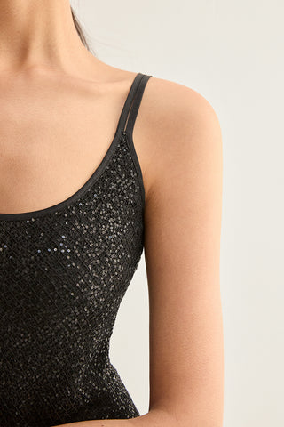 Alondra Beaded Slip Mini Dress