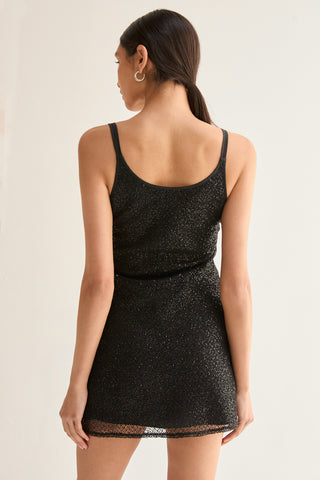 Alondra Beaded Slip Mini Dress