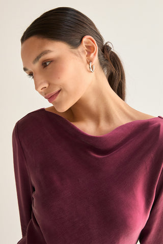 Sarai Bell Sleeves Cupro Mini Dress