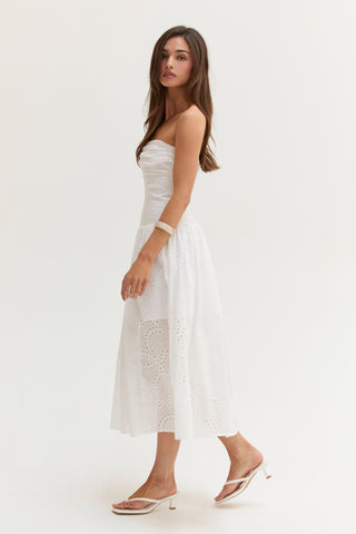 white tube midi dress Slit Tube Midi Dress Sand / 2XL