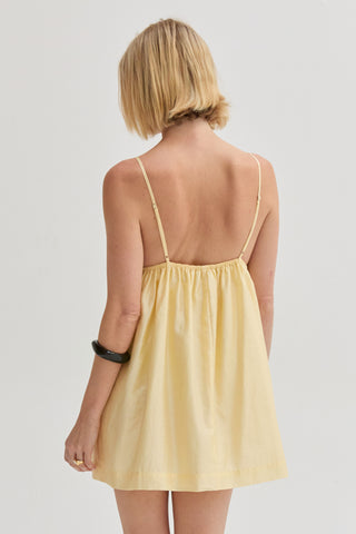 Sylvie Babydoll Tencel Blend Mini Dress
