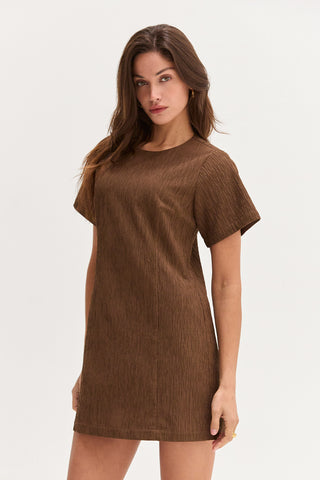Katia Textured Shift Mini Dress