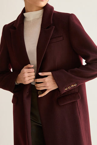 Gabriela Brushed Wool Blend Coat