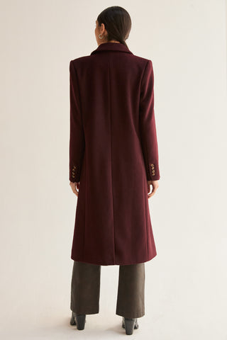 Gabriela Brushed Wool Blend Coat
