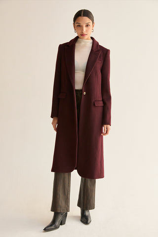 Gabriela Brushed Wool Blend Coat