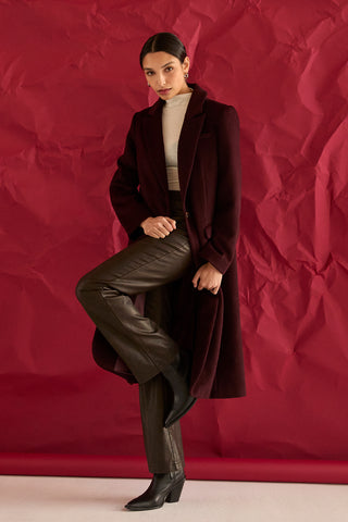 Gabriela Brushed Wool Blend Coat