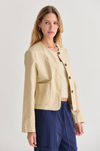 Myla Crinkled Woven Jacket
