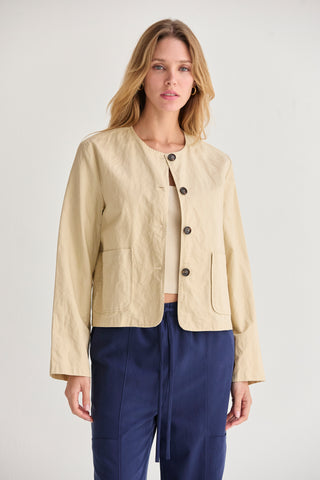 Myla Crinkled Woven Jacket