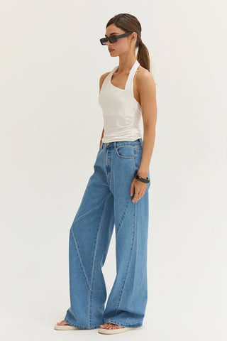 Victoria Wide Leg Denim Pants