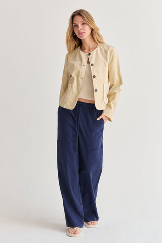 Myla Crinkled Woven Jacket