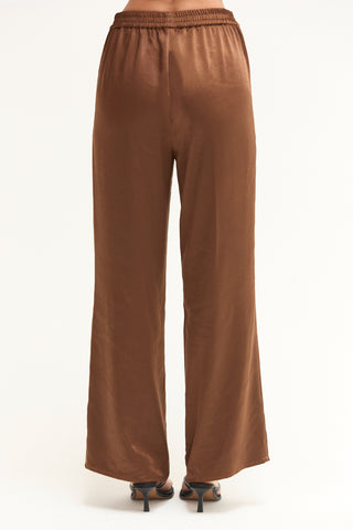 Dawn Crushed Satin Pull-On Pants