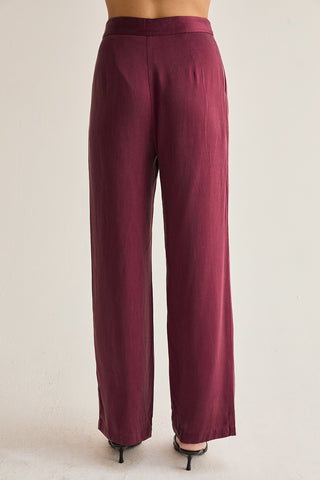 Bethany Straight Leg Cupro Trousers