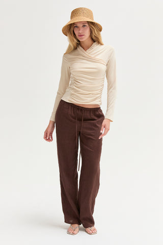 Bella Easy Wear Textured Woven Pants