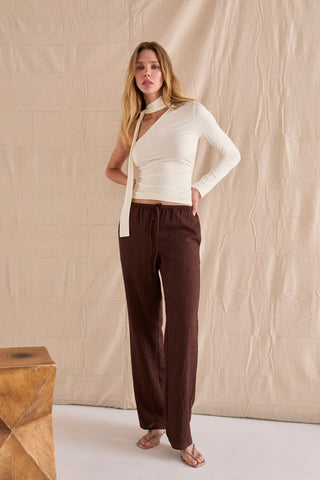 Bella Easy Wear Textured Woven Pants