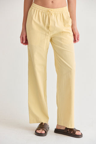 Deni Textured Striped Drawstring Pants