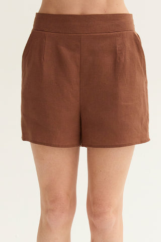 Isla Easy Wear Linen Blend Shorts