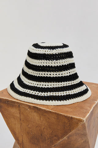 Eva Striped Weave Hat