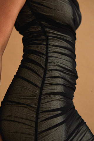Arya Mesh Midi Dress