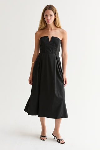 Zae V-wire Modal Blend Midi Dress