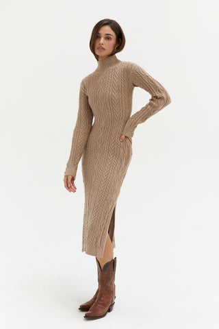 Scarlett Cable Knit Midi Dress Scarlett Cable Knit Midi Dress