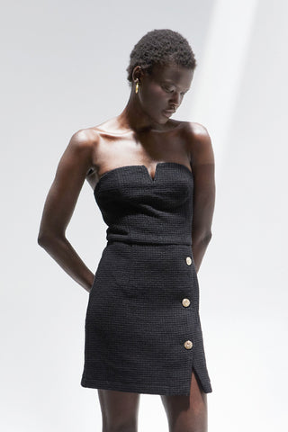 Zyah Tweed Mini Dress