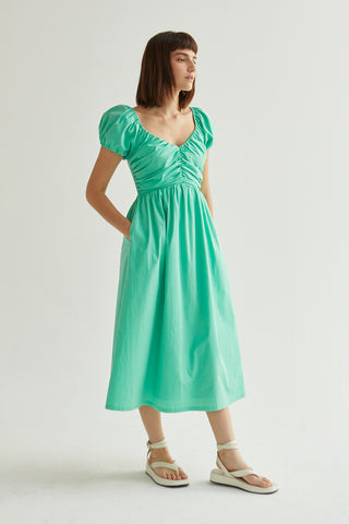 Belle Sweetheart Neckline Midi Dress - Crescent Clothing Belle Sweetheart Neckline Midi Dress - Crescent Clothing