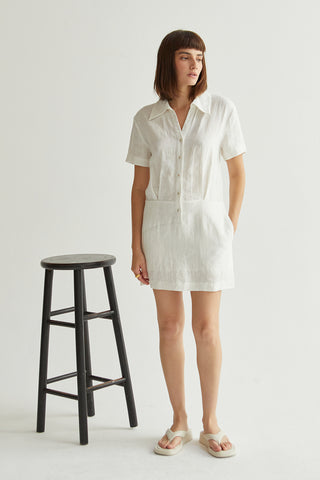 Casey Linen Shirt Dress